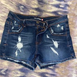 Blue Denim Shorts